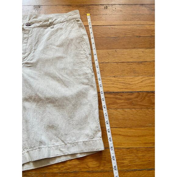 TOMMY BAHAMA Beige Pinstripe Linen/Cotton Shorts sz 35 - Picture 10 of 11